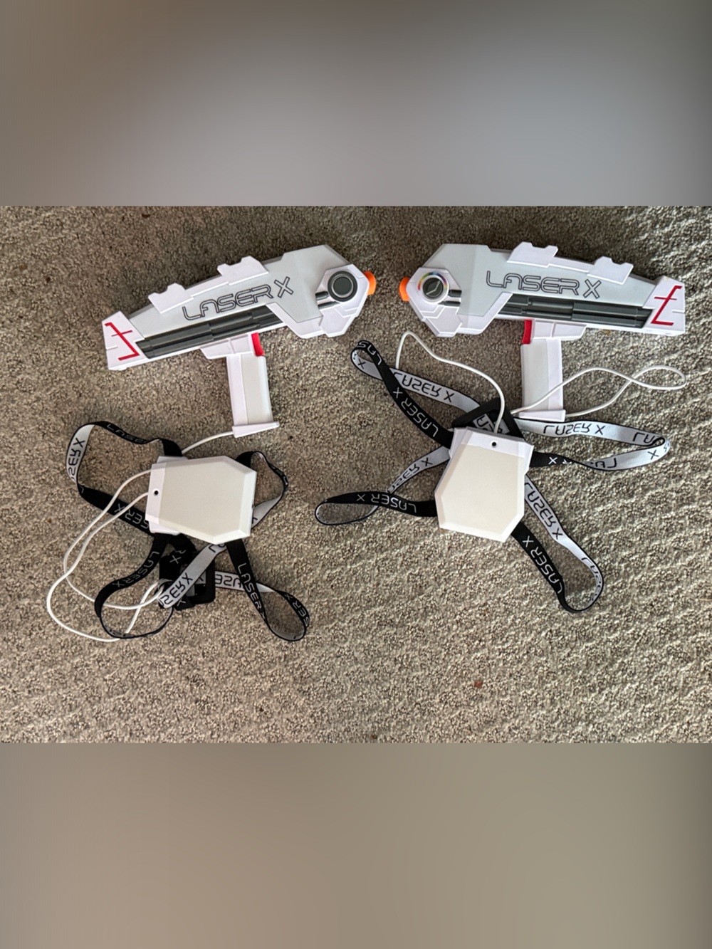 Revolution Laser X White and Black Laser Tag Blasters Set